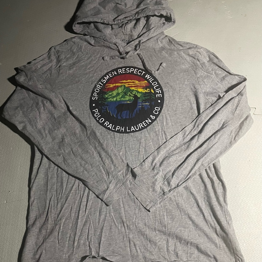 Polo by Ralph Lauren Gray Wildlife Hoodie